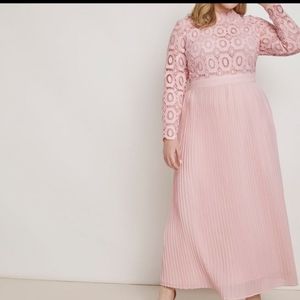 Eloquii Lace Dress - Blush Pink